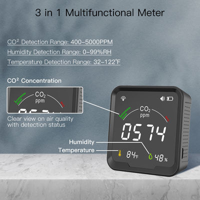 Detector elegante 3 del CO2 de Wifi en 1 con la exhibición de Oled