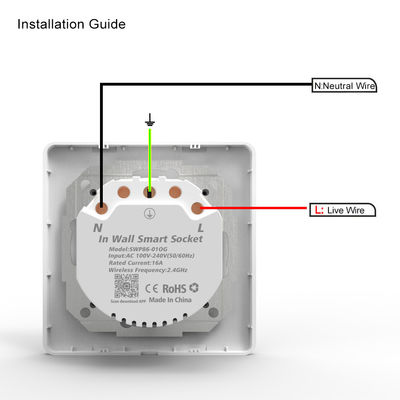 100-240V ayuda el Amazonas Alexa Google Home Smart Plug del enchufe del zócalo de la UE StandardSmart Wifi