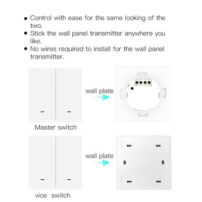 Interruptor de botón multi de Smart de la función de la cuadrilla del interruptor del interruptor mecánico elegante multi de Tuya Wifi