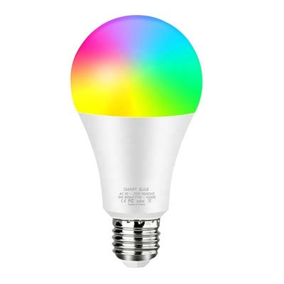 Trabajos de los bulbos de Dimmable E26 Smart WiFi LED con Alexa Google Home 2700K-6500K RGBWW