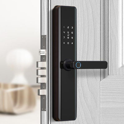 La seguridad elegante de la cerradura de puerta de la huella dactilar inteligente con el APP desbloquea el telclado numérico del Keyless Entry