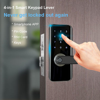 Cerradura de puerta de Keyless Entry de la cerradura de puerta de Smart Wifi de la huella dactilar de la seguridad en el hogar con la tarjeta de IC del telclado numérico para