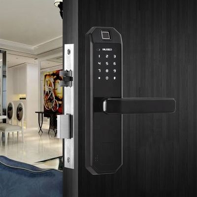 Cerradura de puerta conectada Wifi elegante de la tarjeta de IC del control del APP del telclado numérico de la cerradura de puerta de Wifi del Keyless Entry