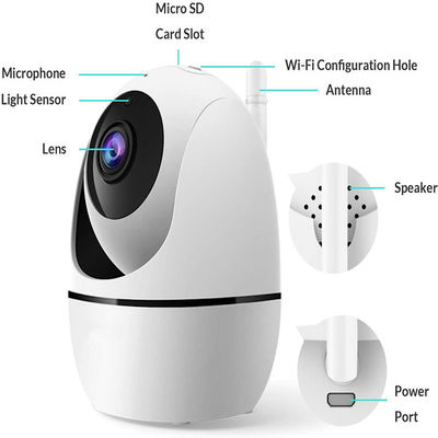cámara de vigilancia elegante 1080p para la cámara neta elegante del bebé/de With Motion Detection Wifi del animal doméstico/de la niñera