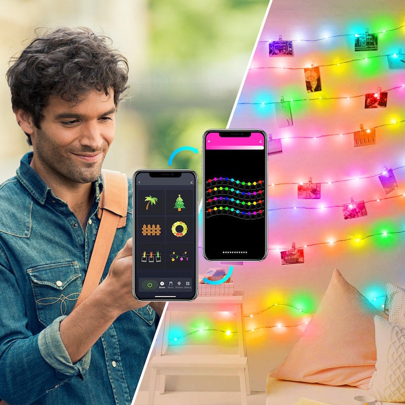 Ip44 la prenda impermeable al aire libre el Amazonas Alexa Smart Light Bulbs Remote controla la secuencia decorativa